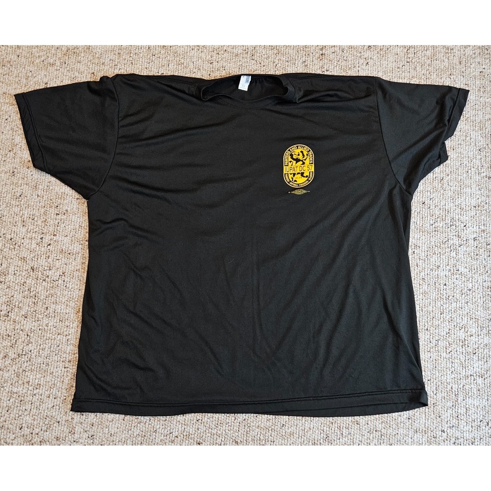 Performance District 57 Council Union Painters Allied Trades Shirt Black 3X USA‎